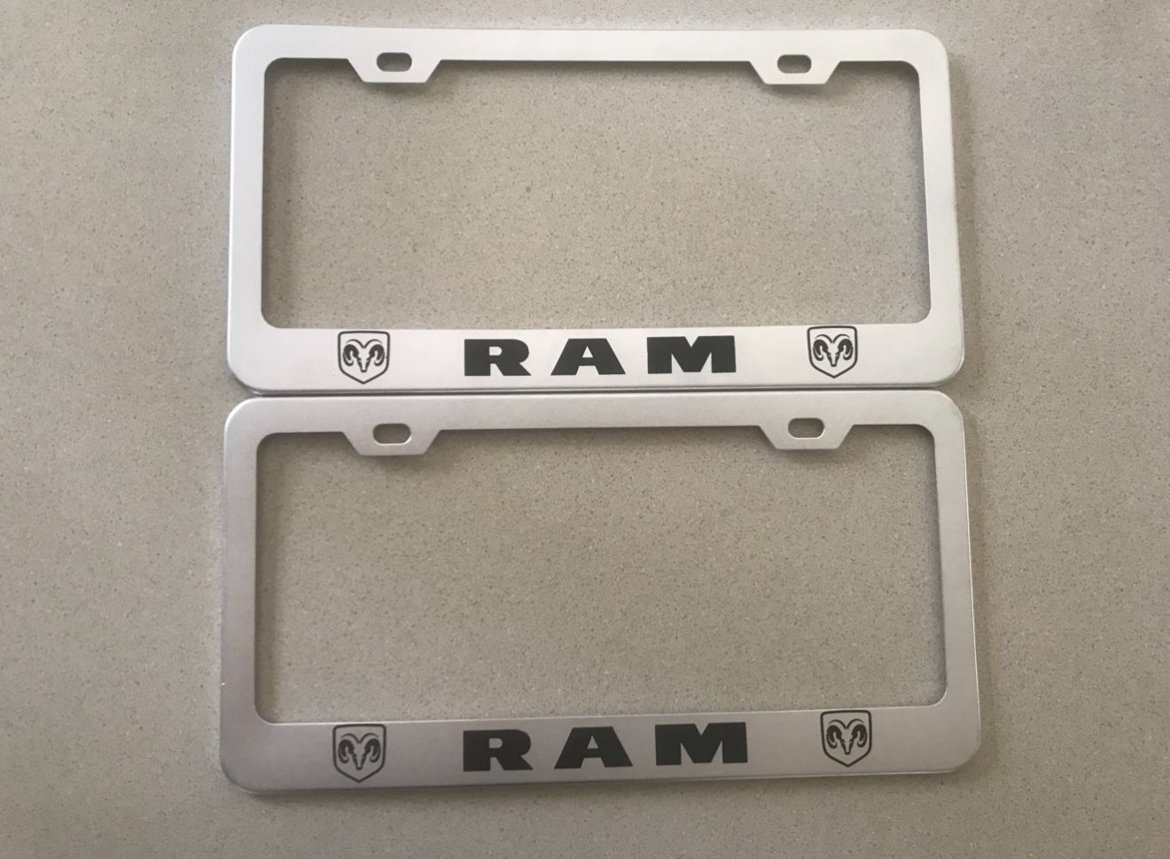 Dodge Ram Chrome License Plate Frame