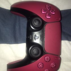 A Red PlayStation 5 Controller 