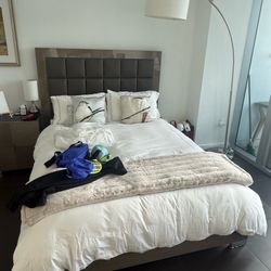 Queen Bed with bed board