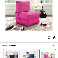 Loungie. Resty Memory Foam Lounge Chair ( Pink)