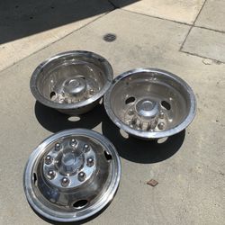 Stainless Steel Wall Covers For A Class C Motorhome With 16 Inch Rims