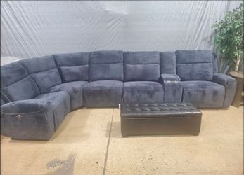 features, and elegant design, this modular sectional is designed for those who value both style and comfort. 

Stylish textured fabric metal grayish  