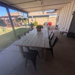 Farmhouse patio table
