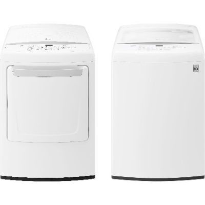 LG High Efficiency Washer/Dryer Combo. Dryer Model DLE1501W.  Washer Model WT1501CW