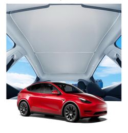 BASENOR 4PCS Tesla Model Y Glass Roof Sunshade – Used – Excellent Condition