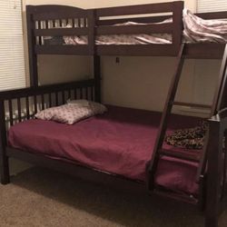 Twin Over Full Bunk Beds With Mattresses