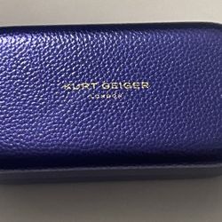 Kurt Geiger Metallic Hard Sunglasses Case NWOT
