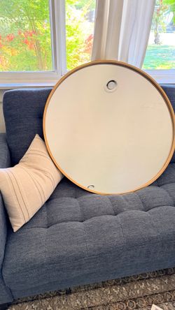 Large gold wall mirror