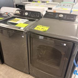 Black Samsung Washer And Dryer Set 