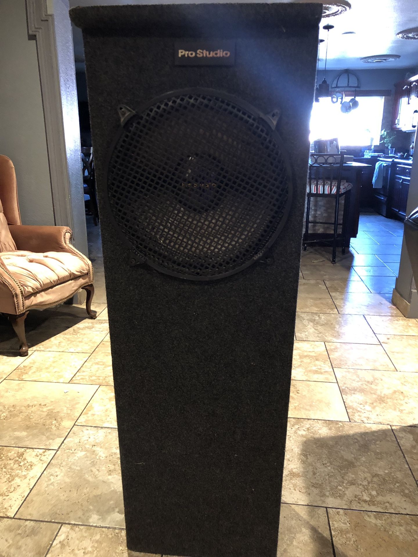 Pair HUGE Welton Carpeted Pro Studio 15'' Woofer Ps29r1 Home Stereo