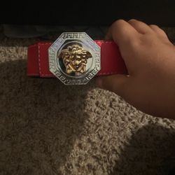 Versace Red Belt