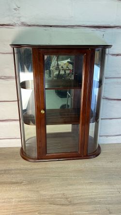 Bombay Co Mirrored Wall Curio Display Cabinet