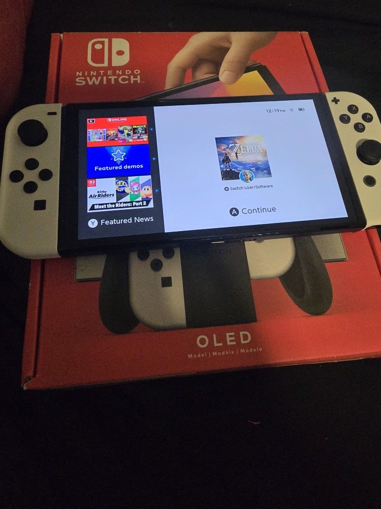 White Oled Nintendo Switch 64gb 