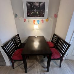 Dinner Table & 4 Matching Chairs
