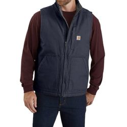 Carhartt Men's Washed Duck Sherpa-Lined Mock-Neck Vest Size M NWOT