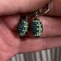 Swarovski Crystal Seahawk Earrings 