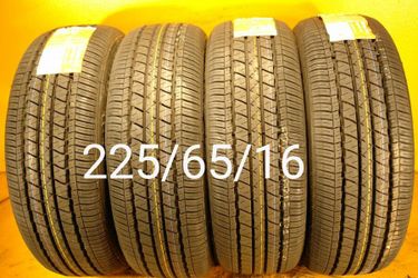 225/65/16 For Sale 4 New Tires We Service Motorcycle Tires