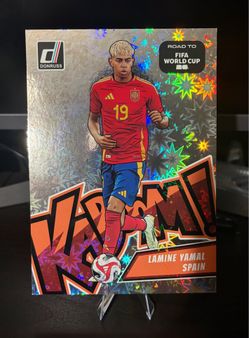 Donruss Road to FIFA World Cup 26 Lamine Yamal Spain Kaboom Jumbo #19