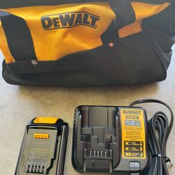 Dewalt Batter Charger And Bag New 