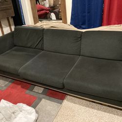 Navy Blue Microfiber Couch