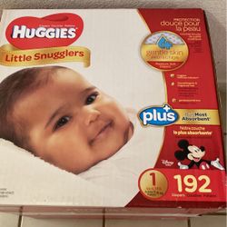 Huggies 192 Diapers Size 1
