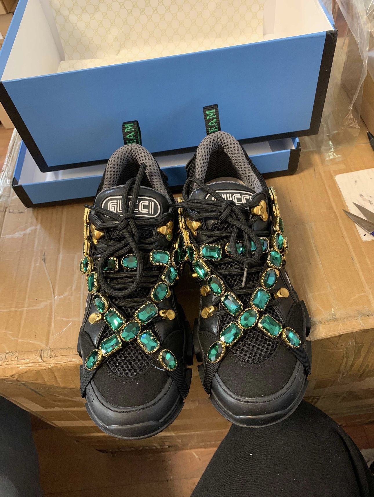 Gucci FlashTrek Shoes In Black