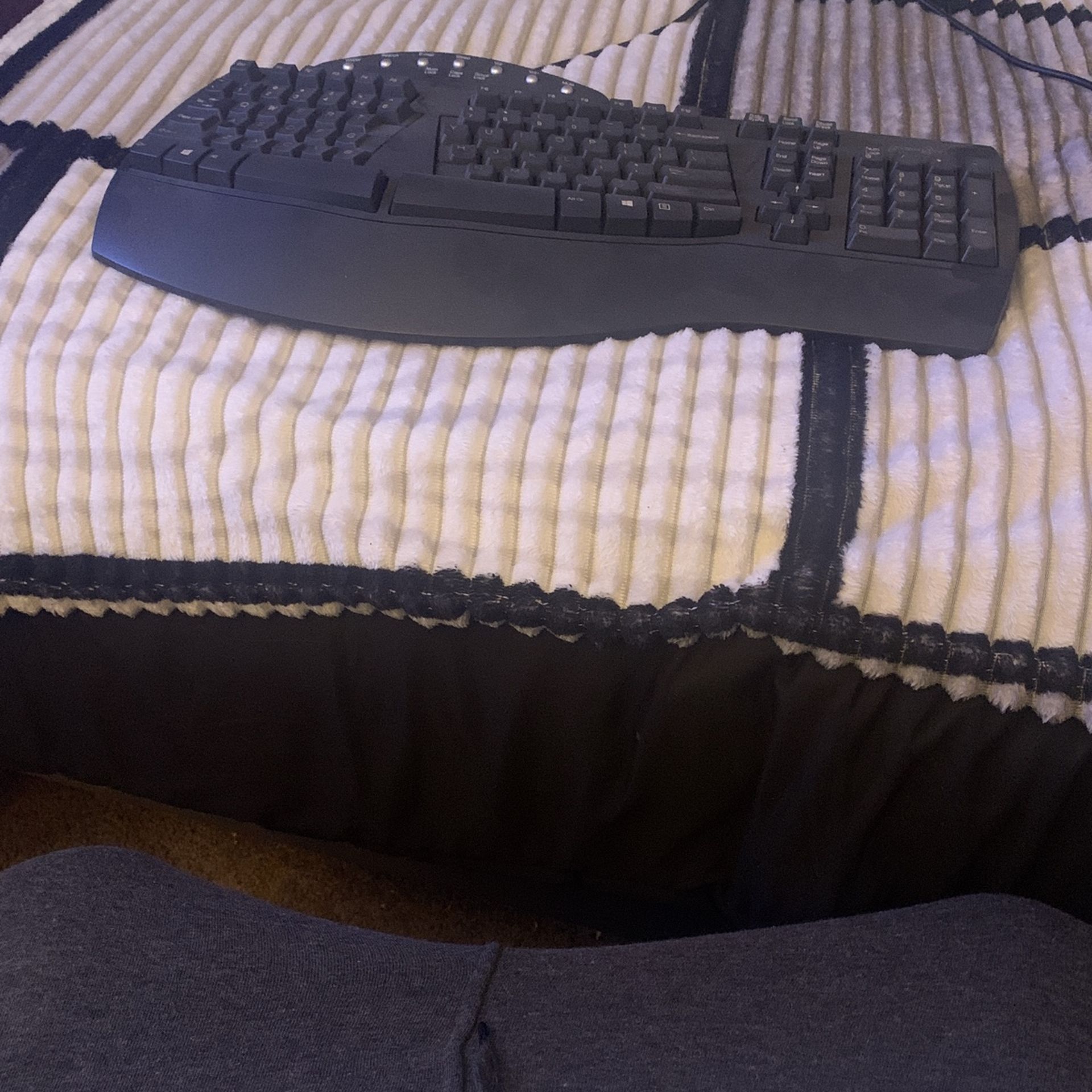 Perixx Black Split Ergonomic Keyboard