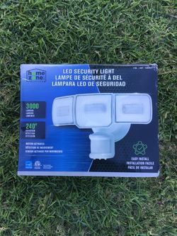 Home Zone Security Outdoor Motion Activated LED Security Light 3000 Lumens White Bulbs Easy Install 