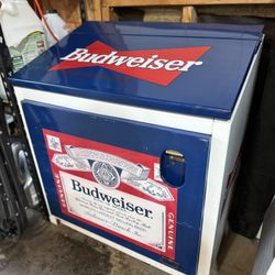 Vintage Budweiser Metal Cooler