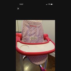 American Girl Is Baby High Chair 
