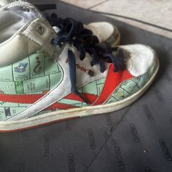 Reebok 2008 Monopoly Sneakers 6.5 Collector shoes game board design y2k vintage