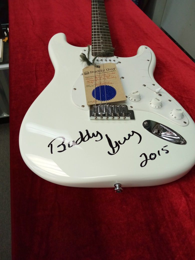 Squire Guitar By Fender Signed By Buddy Guy