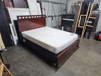 Queen bed and mattress