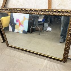 Large Antique Mirror 