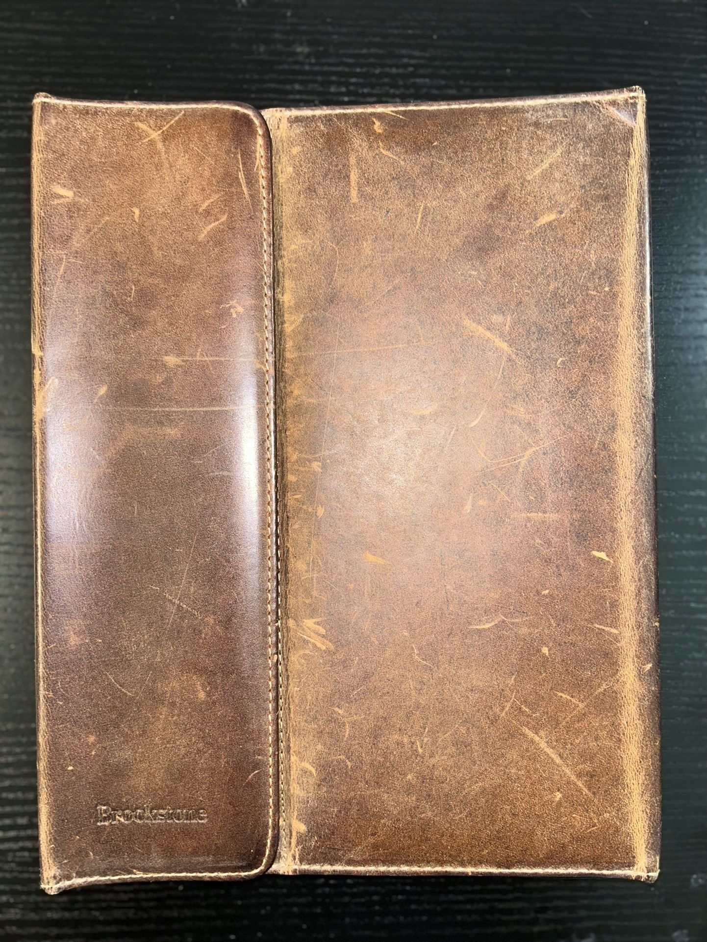Brookstone Brown Leather Case For Ipad