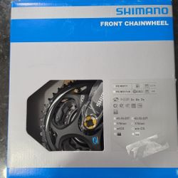 Shimano Front Chainwheel M311, 175mm, 42-31-22T, Black