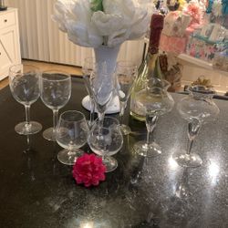 Princess House Glassware (9pcs)