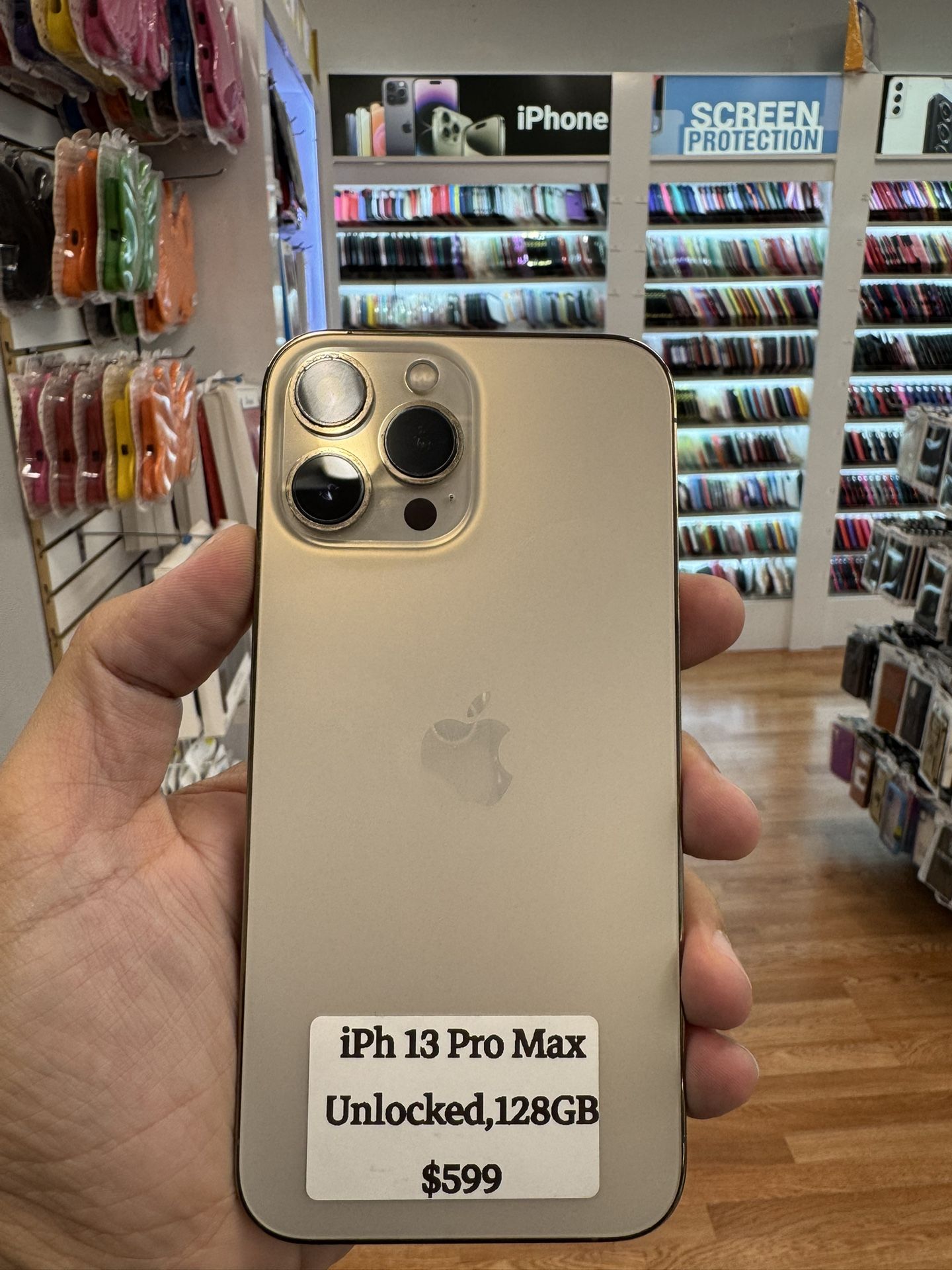 iPhone 13 Pro Max 128GB Gold Unlocked Great Condition 