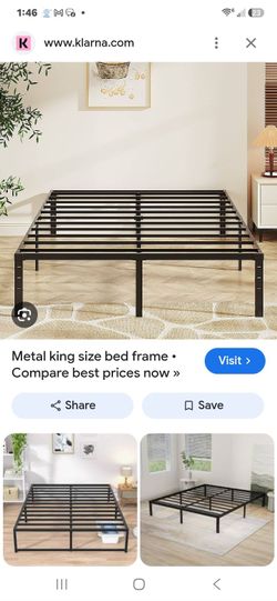King bed frame metal