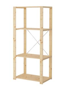 Ikea Hejne wooden shelves