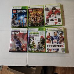 Xbox 360 Video Games 6 Lot Deal