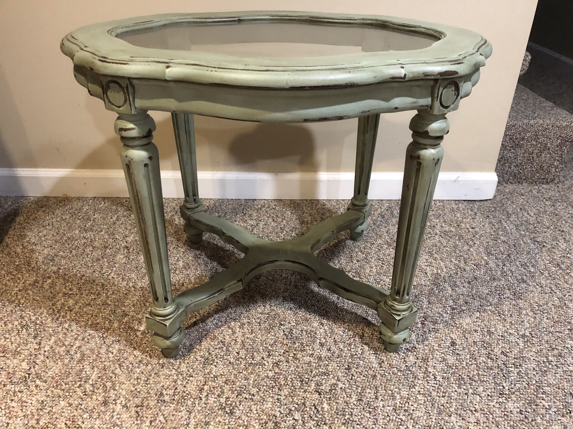 Small Glass Top Table