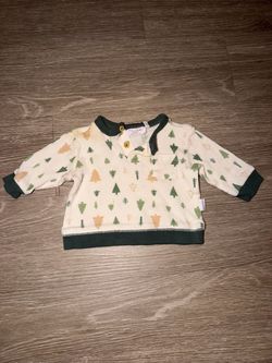 Tahari Baby Long Sleeve Tree Print Top