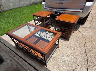 Coffee table and 2 end tables
