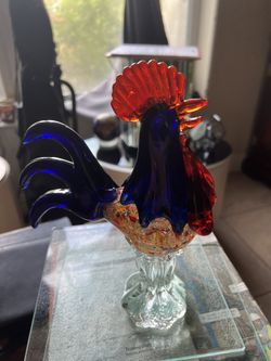 Hand Blown Chicken Figurine