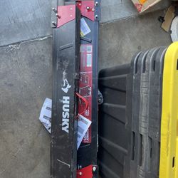 Husky 28.7 in. x 41.1 in. Steel Saw Horse and Jobsite Table with 1100 lbs. Capacity Lot Of 2 