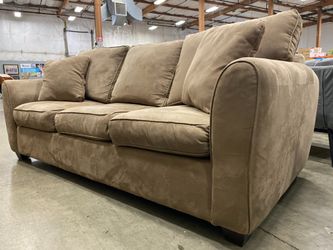 Brown Micro Velvet Sleeper Sofa