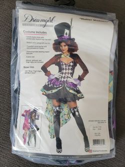 New Mad Hatter Costume Size Small 
