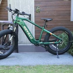 HovAlpha Army Green 26" Fat Tire E-Bike – Mountain & Terrain Ready