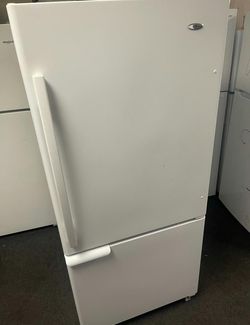 Amana Bottom Freezer Refrigerator - White, Great Condition, Energy Efficient